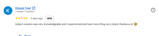 5-Star Review from Khanak Tyagi